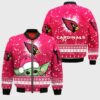 NFL Arizona Cardinals Christmas Bomber Jacket Hoodie T shirt 1