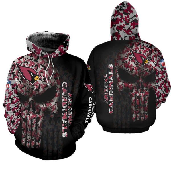 NFL Arizona Cardinals Hoodie Skull Limited Edition