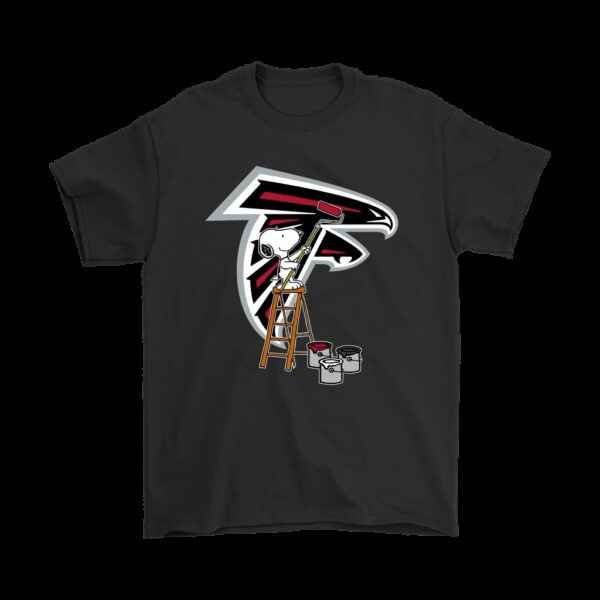 NFL Atlanta Falcons T shirt custom Snoopy Paints The Logo