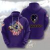 NFL Baltimore Ravens 3D Hoodie full blue for fans