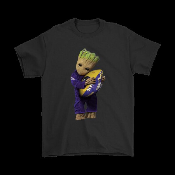 NFL Baltimore Ravens T shirt 3D Groot I Love