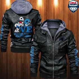 NFL Carolina Panthers death Leather Jacket custom For Fan