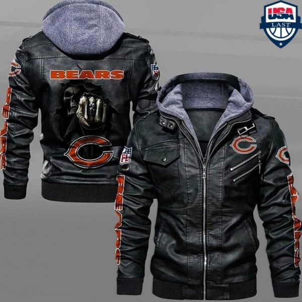 NFL Chicago Bears death Leather Jacket custom For Fan