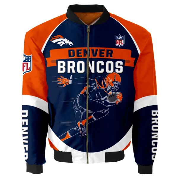 NFL DANVER BRONCOS 3D bomber jacket custom for fans