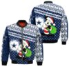 NFL Dallas Cowboys Bomber Jacket Hoodie Sweatshirt T shirt Christmas Mickey Limited Edition