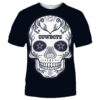 NFL Dallas Cowboys T-shirt cool skull for fans NFL Dallas Cowboys T shirt cool skull for fans