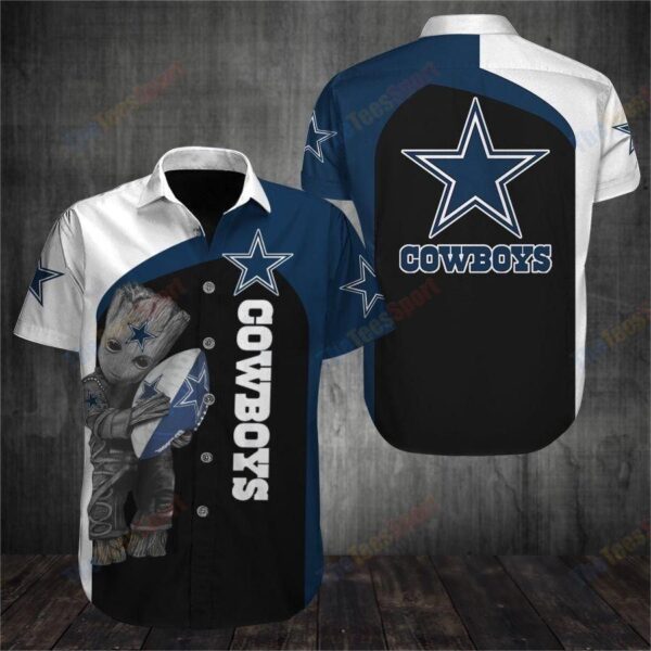 NFL Hawaiian Shirt Dallas Cowboys Groot 3d