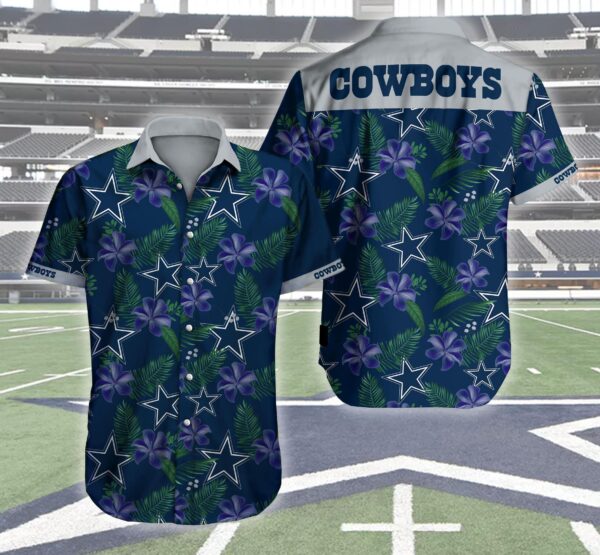 NFL Hawaiian Shirt Dallas Cowboys Logo Aloha