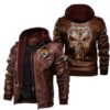 NFL Jacksonville Jaguars Punisher Skull Leather Jacket custom for fan