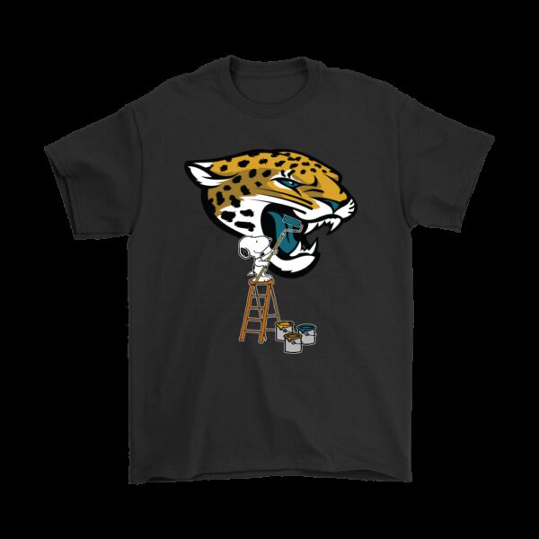 NFL Jacksonville Jaguars T shirt Snoopy Paints The Logo