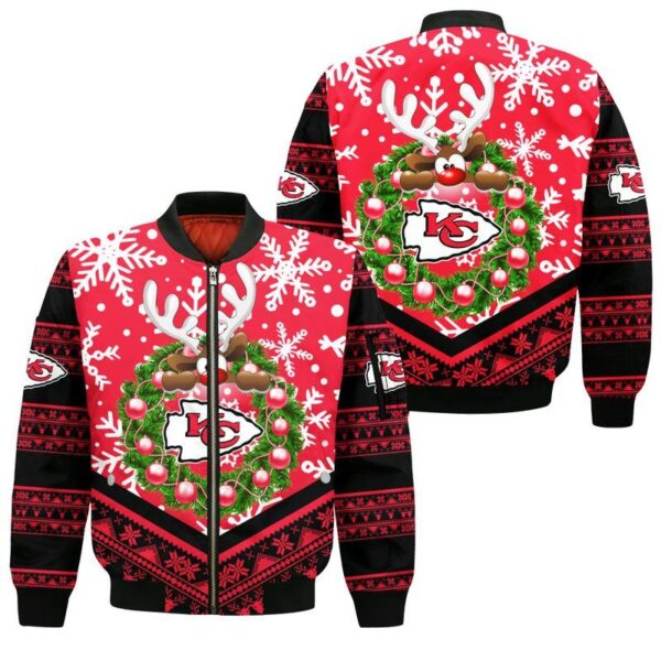 NFL Kansas City Chiefs Bomber Jacket Christmas Limited Edition