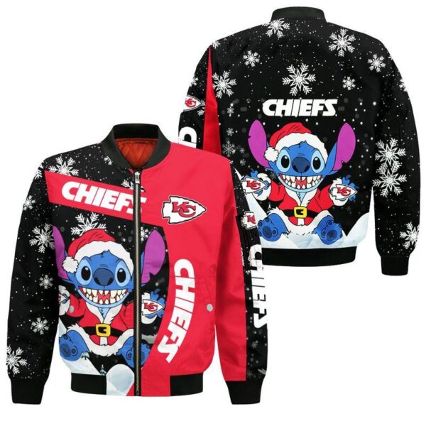 NFL Kansas City Chiefs Bomber Jacket Christmas yC1