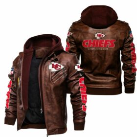 NFL Kansas City Chiefs Leather Jacket Chiefs Kingdom
