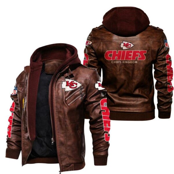 NFL Kansas City Chiefs Leather Jacket Chiefs Kingdom