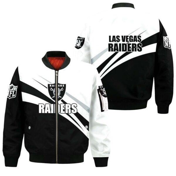 NFL Las Vegas Raiders Bomber Jacket Limited Edition All Over Print