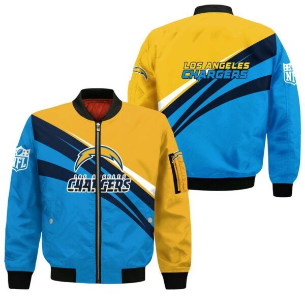 NFL Los Angeles Chargers Bomber jacket Limited Edition All Over Print HZo