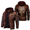 NFL Los Angeles Chargers Punisher Skull Leather Jacket custom for fan