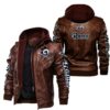 NFL Los Angeles Rams Leather Jacket Brown 1