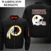 NFL Men Washington Redskins Bomber Jacket Black
