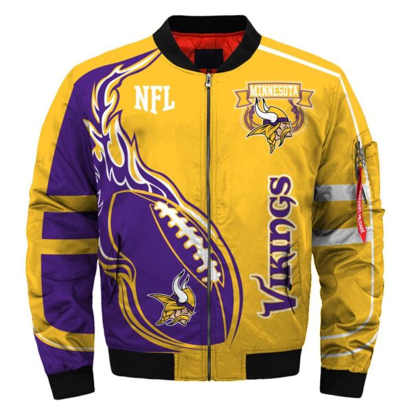 NFL Minnesota Vikings Bomber Jacket For Fans