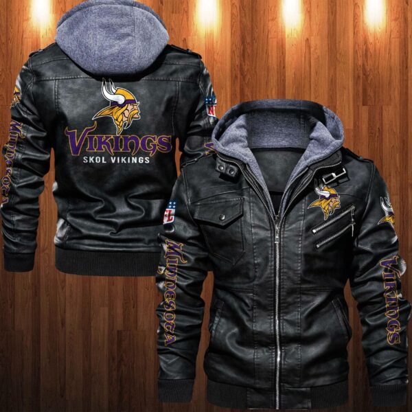 NFL Minnesota Vikings Leather Jacket Skol Vikings