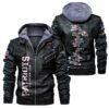 NFL New England Patriots Leather Jacket Black