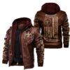 NFL New Orleans Saints Leather Jacket Flag 7