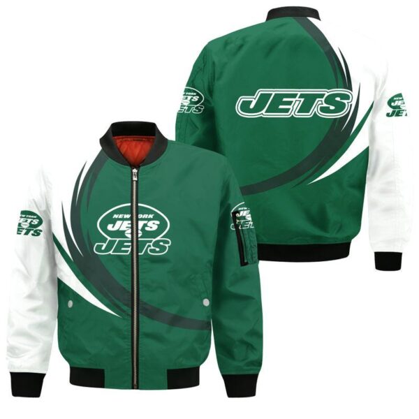 NFL New York Jets Bomber Jacket Limited Edition All Over Print 8tZ