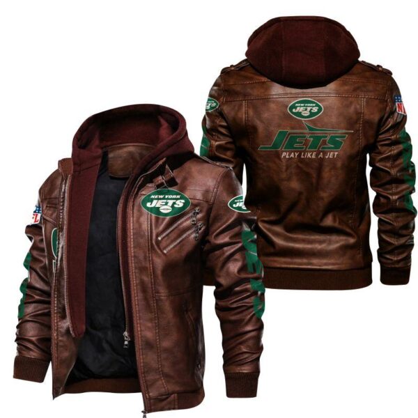 NFL New York Jets Leather Jacket Play Like A Jet