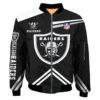 NFL Oakland Raiders Bomber Jacket 3D Printed 1