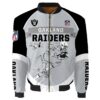 NFL Oakland Raiders Bomber Jacket 3D Printed