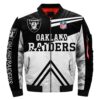NFL Oakland Raiders Bomber Jacket 3D Printed UqD