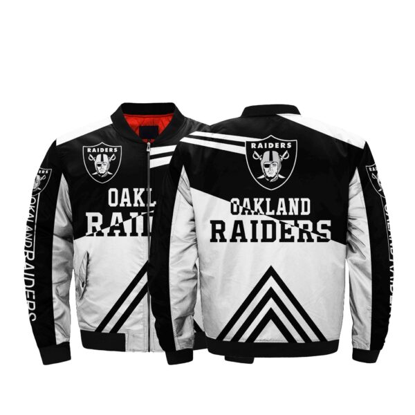 NFL Oakland Raiders Bomber Jacket For Fans