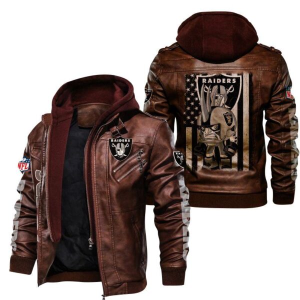 NFL Oakland Raiders Leather Jacket For Fans 2