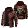 NFL Oakland Raiders Leather Jacket Yoda Brown
