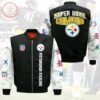 NFL PITTSBURGH STEELERS SUPER BOWL CHAMPIONS BOMBER JACKET custom fan NFL PITTSBURGH STEELERS SUPER BOWL CHAMPIONS BOMBER JACKET custom fan