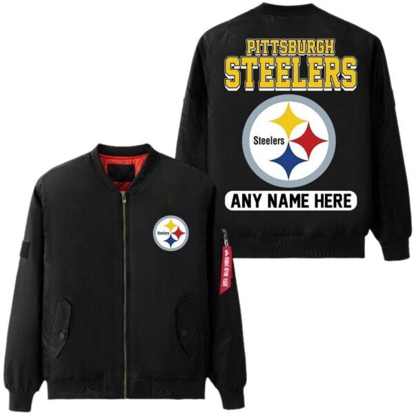 NFL Pittsburgh Steelers Bomber Jacket Black Limited Edition