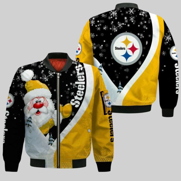 NFL Pittsburgh Steelers Bomber Jacket Christmas Limited Edition 240