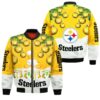 NFL Pittsburgh Steelers Bomber Jacket Christmas Limited Edition fst