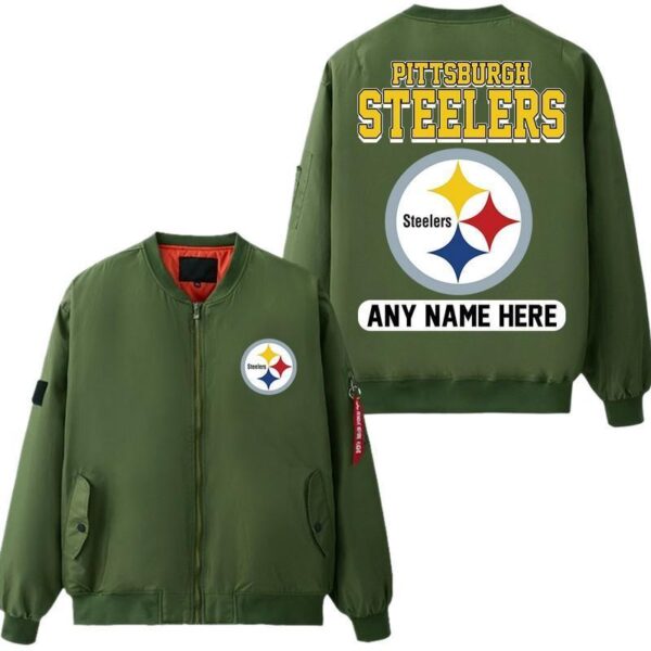 NFL Pittsburgh Steelers Bomber Jacket Green Limited Edition