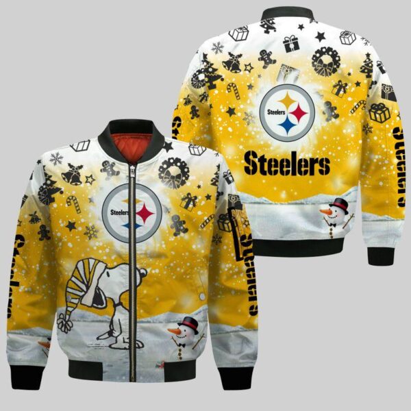 NFL Pittsburgh Steelers Christmas Bomber Jacket custom fan