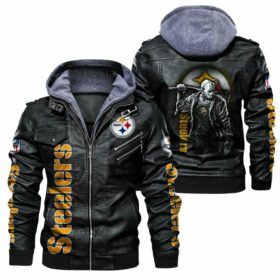 NFL Pittsburgh Steelers Leather Jacket For Fans 2