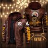 NFL Pittsburgh Steelers Leather Jacket Skulls Graphic Gift for fans