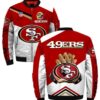 NFL San Francisco 49ers Bomber Jacket Style 5 Winter Coat