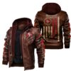 NFL San Francisco 49ers Leather Jacket Flag American 1