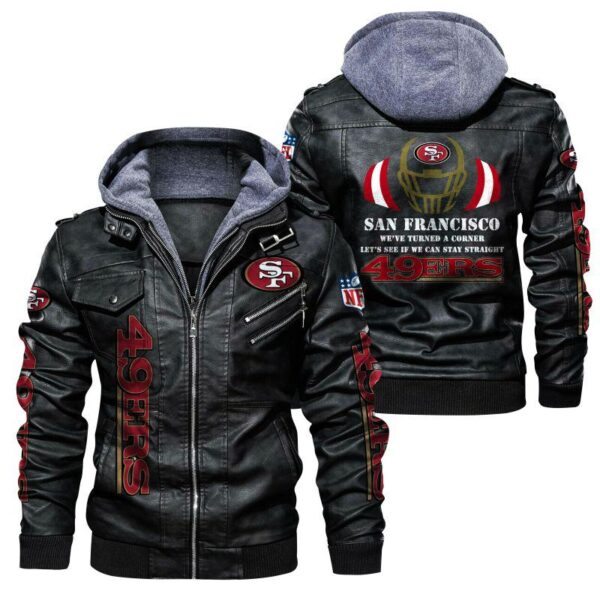 NFL San Francisco 49ers Leather Jacket For Fans 1