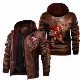 NFL San Francisco 49ers Leather Jacket Sonic 3D For Fans