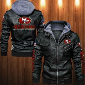 NFL San Francisco 49ers Leather Jacket custom For Fans