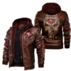 NFL San Francisco 49ers Punisher Skull Leather Jacket custom for fan