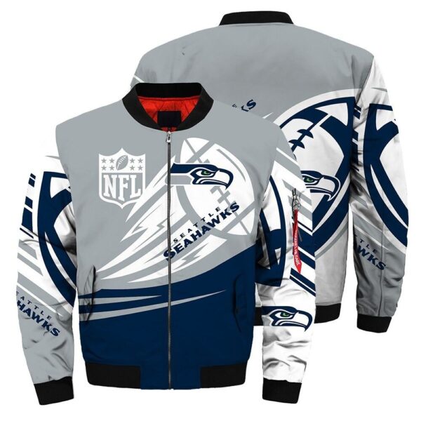 NFL Seattle Seahawks Bomber Jacket Graphic Ultra Balls